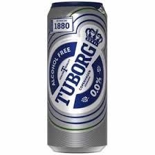 تصویر نوشیدنی آبجو بدون الکل توبورگ کلاسیک اروپایی 500 میل tuborg 