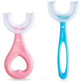 تصویر مسواک چرخشی U-shaped دایناسور Little Wallaby 28004:Toothbrush and gum massager code