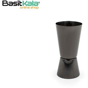 تصویر جیگر (جیجر) استیل 20+40 میلی لیتری دبل رنگ دودی مدل ژاپنی Japanese-Style Double Jigger 