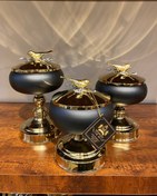 تصویر شکلات خوری سه سایز مشکی فورتیک 