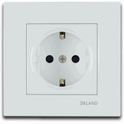 تصویر پریز ارت محافظ دار Deland Plus protective earth socket, Asa design