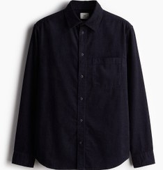 تصویر پیراهن کوردوروی با فیت معمولی برند H&M Regular Fit Corduroy Shirt