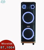 تصویر اسپیکر بلوتوثی پرتابل میکرولب مدل BT1004 ظرفیت ۱۴ کیلوگرم ضد آب 