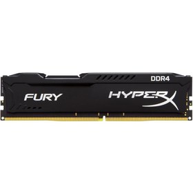 تصویر رم کامپیوتر کینگستون مدل HyperX Fury DDR4 2400MHz CL15 ظرفیت 8 گیگابایت 