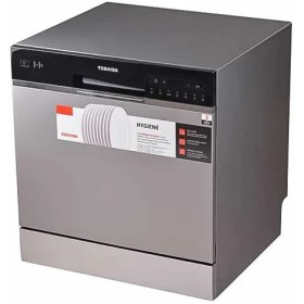 تصویر ظرفشویی رو میزی توشیبا مدل DW-08T1CIS-S رنگ سیلور 