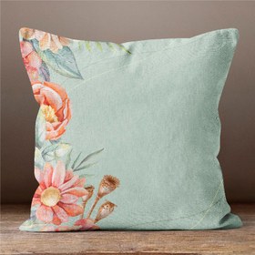 تصویر ست کوسن و رانر کد S222 گلدار_آبرنگی