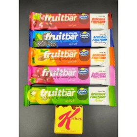 تصویر لواشک ترش میوه ای فروت بار پک 5 عددی fruitbar fruitbar