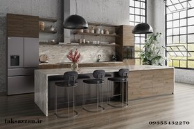 تصویر میز جزیره اشپزخانه j128 