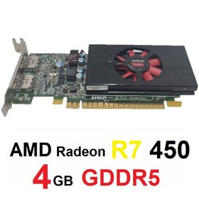 تصویر کارت گرافیک مینی کیس AMD R7 450 4GB GDDR5 استوک AMD R7 450 4GB GDDR5