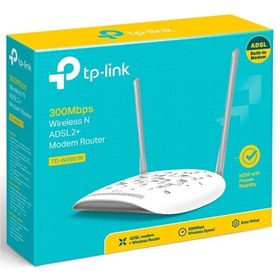 تصویر مودم روتر 2 آنتن 300 Mpbs TP-Link W961N ADSL2 