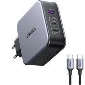 تصویر شارژر دیواری 140 وات یوگرین مدل 90549 به همراه کابل USB C Ugreen 90549 14W Wall Charger With USB C Cable