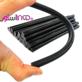 تصویر میله چسب حرارتی (تفنگی) ضخیم مشکی - ضخامت 11 میلیمتر hot melt adhesives 11.2mm - black