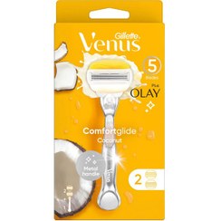 تصویر خودتراش ونوس اولای پلاس ژیلت به همراه دو یدک Gillette Venus Olay Plus Razor with 2 cartridges