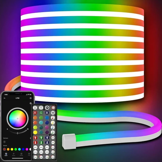 خرید و قیمت نوار LED نئون RGB هوشمند 10 متری | ترب