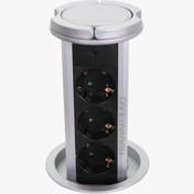 تصویر پریز توکار ملونی مدل 10018 با ۳ خروجی 