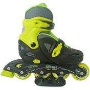 تصویر اسکیت ارزان اموزشی هارد بچگانه کبالت فسفری Cobalt + لوازم ایمنی 