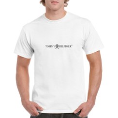 تصویر تیشرت آستین کوتاه سفید طرح تامی هیلفیگر Tommy Hilfiger کد BR190 tommy-hilfiger-tshirt-br190