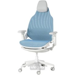 تصویر صندلی بازی ایکیا مدل IKEA BÄSTBOLL رنگ آبی/خاکستری روشن Mjuk 