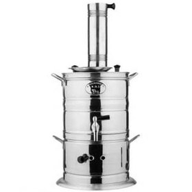 تصویر سماور زغالی استیل ۸ لیتری 