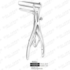 تصویر اسپکلوم مقعد سه شاخ کروم J-36-005 surgicon 