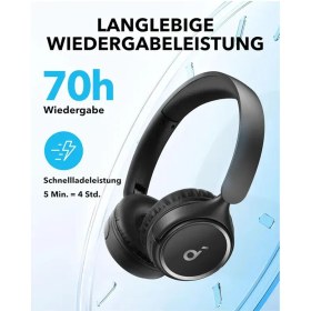 تصویر هدفون بی‌ سیم انکر مدل Soundcore H30i Wireless On-Ear Headphones Soundcore H30i Wireless On-Ear Headphones