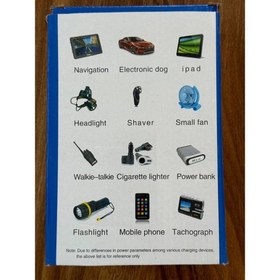 تصویر اینورتر 220 ولت 200 وات فندکی خودرو(6عدد usb+یک عدد پریز) 