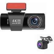 تصویر دوربین ثبت وقایع خودرو 2 دوربین مدل OK309-4K WiFi OK309-4K WiFi Car Dash Cam Front Rear Camera