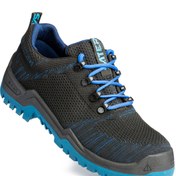 تصویر کفش ایمنی ساتر مدل استایل رنگ توسی و آبی 