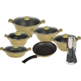 تصویر سرویس پخت و پز 18 پارچه فورته مدل اسکار پلاس Forte Oscarplus Cookware Set_18 PCS