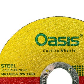 تصویر صفحه استیل بر مینی اوسیس قطر 115 میلی متر ا Steel plate on Mini Oasis model 115X1 mm Steel plate on Mini Oasis model 115X1 mm