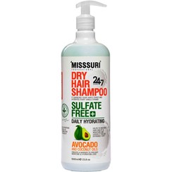 تصویر شامپو میسوری آووکادو مناسب موهای خشک حجم ۱۰۰۰ میل بدون سولفات 