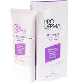 تصویر کرم روشن کننده و ضد لک دست پرودرما ProDerma Spotvest Anti Dark Spots Hand Cream 40 ml