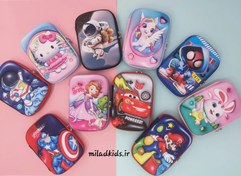 تصویر جامدادی تبلتی بزرگ طرح سه بعدی برجسته فومی رنگ آبی 