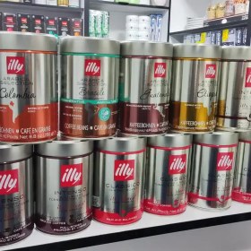 تصویر پودر قهوه ایلی موکا Moka مشکی قوطی 250 گرمی illy moka tostatura forte coffee 250 gr