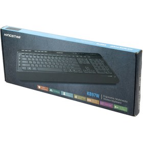 تصویر کیبورد بی سیم KingStar KB97W KingStar KB97W Wireless Keyboard