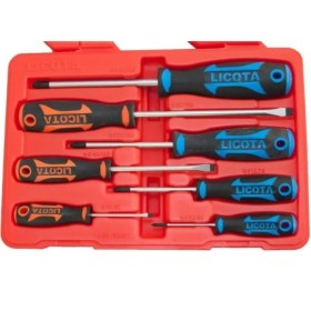 تصویر پیچ گوشتی لیکوتا مدل ASD-500K01 LICOTA 7 PCS PRO SCREWDRIVER SET ASD-500K1 OIL RESISTANT