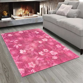 تصویر فرش چاپی طرح گل کد h345 