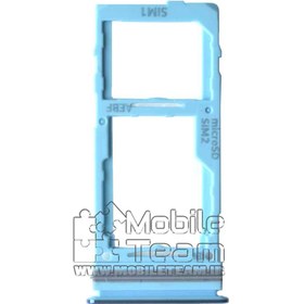 تصویر خشاب سیم کارت-مموری آبی سامسونگ SIM HOLDER-MMC SAMSUNG GALAXY A72-A725-A726 BLUE ORG 