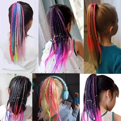 تصویر کش اکستنشن مو بافت رنگی ا Colored weave hair extensions Colored weave hair extensions