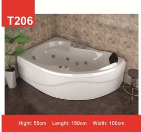 تصویر وان و جکوزی حمام Tenser مدل T206 ا 150x100x55Cm 150x100x55Cm