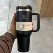 تصویر تراول ماگ استنلی دسته‌دار 1.18 لیتر رنگ مشکی | بالاترین کیفیت و ماندگاری دما 