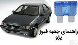 تصویر نقشه جعبه فیوز پژو 405 