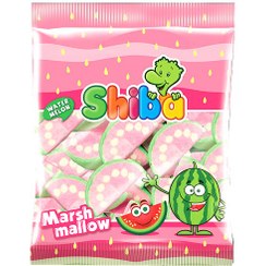 تصویر مارشمالو شیبا طعم هندوانه وزن ۱۰۰ گرم 