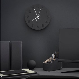 STURSK Wall clock, low-voltage/black, 10 ¼ - IKEA