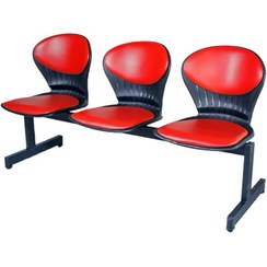 تصویر صندلی انتظار صدفی سه نفره کد 407L 