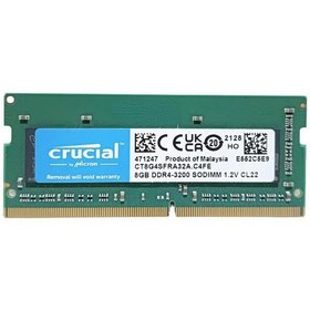 تصویر رم لپ تاپ RAM CRUCIAL 8GB 3200 DDR4 STOCK RAM CRUCIAL 8GB 3200 DDR4 STOCK