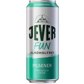 تصویر نوشیدنی آبجو بدون الکل جور فان بدون قند 500 میل jever fun ا jever fun jever fun