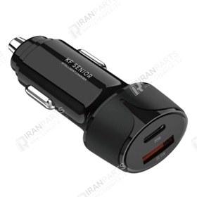 تصویر شارژر فندکی کی اف سنیور مدل CH-155 ا Senior KF Car Charger Model CH-155 Senior KF Car Charger Model CH-155