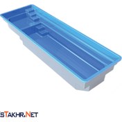 تصویر استخر پیش ساخته فایبر گلاس سایز ۳ در ۷ 