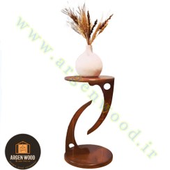 تصویر استند گلدان چوبی فانتزی و خاص طرح معلق 